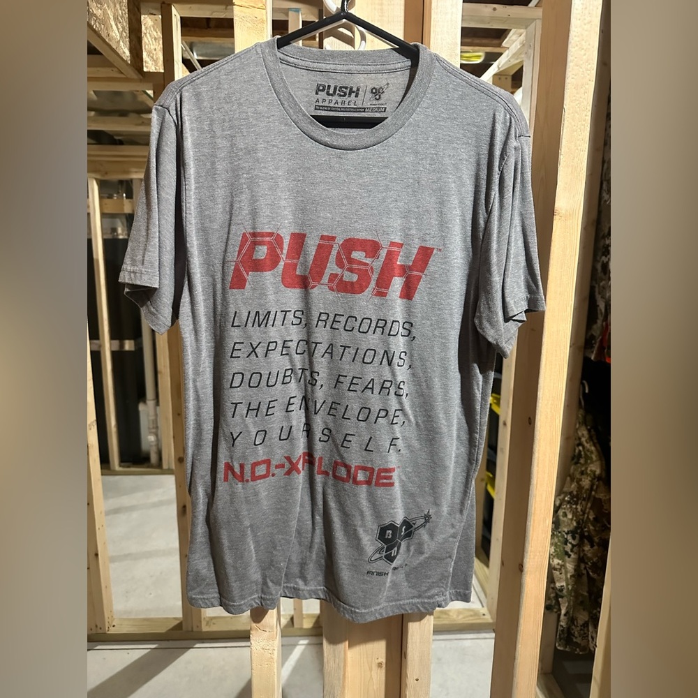 Push BSN Supplement Grey Men’s Medium Good Condition